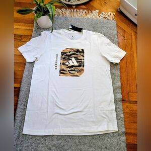 Adidas White Graphic Men's T-Shirt